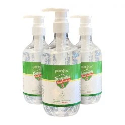 Plant Grow Sanitiser Hand Gel - 500ml 3 Pk Cafe Supplies