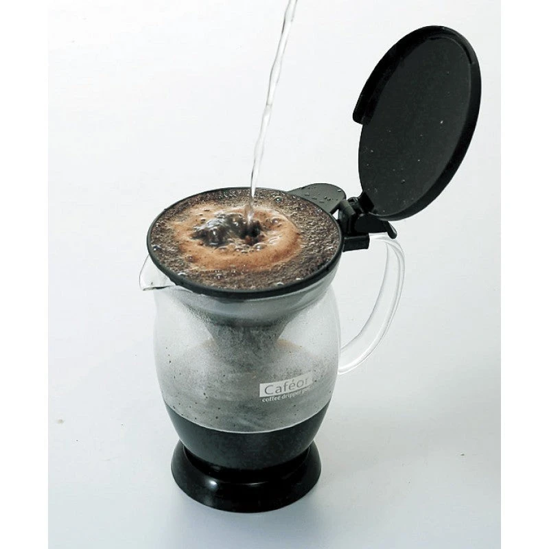 Hario Cafeor Dripper Pot - 2 Cup Black 3 Hario Cafeor Dripper Pot - 2 Cup Black