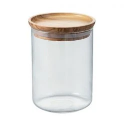 Hario Hario Simply Glass And Olive Wood Canister