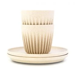 Huskee Natural Cup W Lid