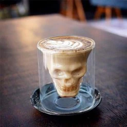 Alternative Brewing Skull Double Wall Glass Cup Accessories