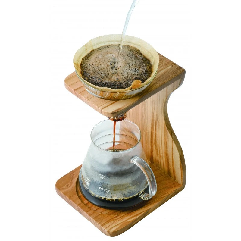 Hario V60 Pour Over Set - Olive Wood 2 Hario V60 Pour Over Set - Olive Wood